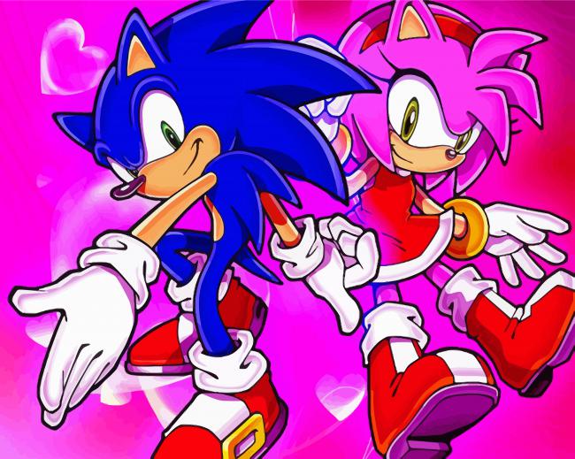 Sonic Amy Rose Characters Diamond Painting 